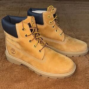 Timberland Classic 6” Waterproof Boots-Wheat Nubuck (Youth Size 1.5)